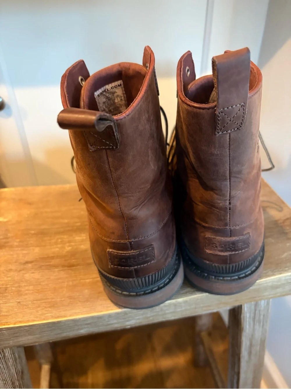 Sorel  madder Leather Mens Waterproof Work Boots size   11 wingtip